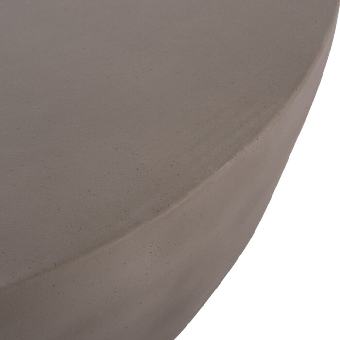 ΤΡΑΠΕΖΙ ΣΑΛΟΝΙΟΥ ΣΤΡΟΓΓΥΛΟ FB918162.03 FIBER CEMENT ΣΕ ΓΚΡΙ--Φ92x49Υεκ. - Image 6
