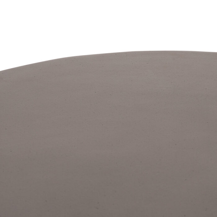 ΤΡΑΠΕΖΙ ΣΑΛΟΝΙΟΥ ΣΤΡΟΓΓΥΛΟ FB918162.03 FIBER CEMENT ΣΕ ΓΚΡΙ--Φ92x49Υεκ. - Image 7
