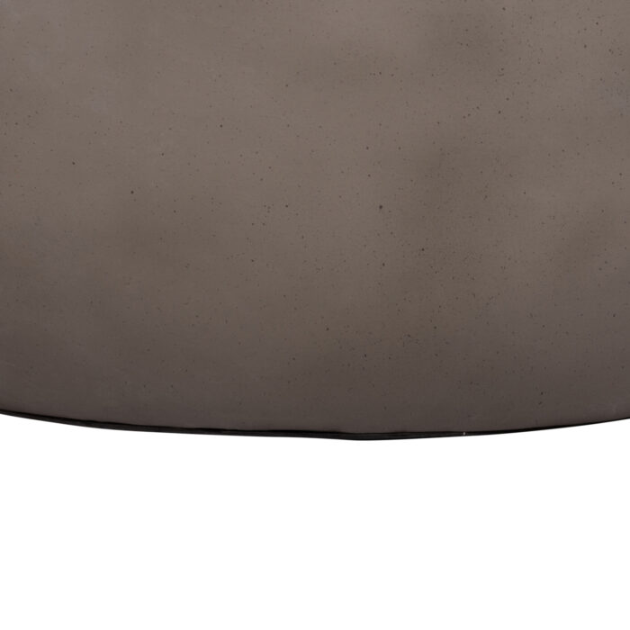 ΤΡΑΠΕΖΙ ΣΑΛΟΝΙΟΥ ΣΤΡΟΓΓΥΛΟ FB918162.03 FIBER CEMENT ΣΕ ΓΚΡΙ--Φ92x49Υεκ. - Image 8