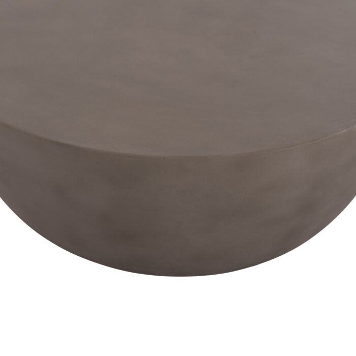 ΤΡΑΠΕΖΙ ΣΑΛΟΝΙΟΥ ΣΤΡΟΓΓΥΛΟ FB918162.03 FIBER CEMENT ΣΕ ΓΚΡΙ--Φ92x49Υεκ. - Image 9