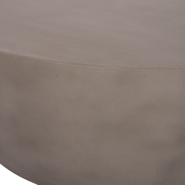 ΤΡΑΠΕΖΙ ΣΑΛΟΝΙΟΥ ΣΤΡΟΓΓΥΛΟ FB918162.03 FIBER CEMENT ΣΕ ΓΚΡΙ--Φ92x49Υεκ. - Image 10