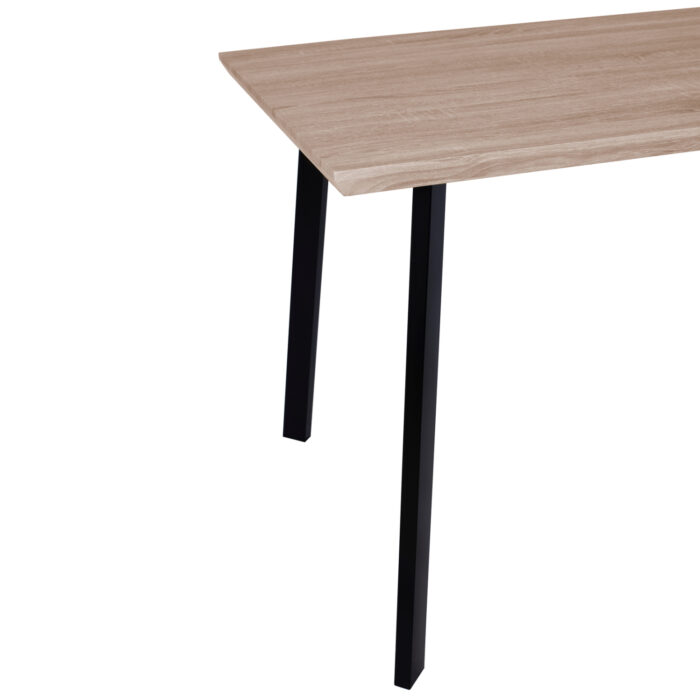 ΤΡΑΠΕΖΙ ΤΡΑΠΕΖΑΡΙΑΣ 140X80 SONAMA ΜΕ ΜΑΥΡΑ ΠΟΔΙΑ FB98374 - Image 6