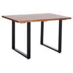 ΤΡΑΠΕΖΙ ΤΡΑΠΕΖΑΡΙΑΣ FB96295.01 ΞΥΛΟ ΑΚΑΚΙΑΣ 3εκ πάχος--ΠΟΔΙΑ ΜΕΤΑΛΛΙΚΑ 120x80x77Υεκ.