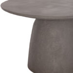ΤΡΑΠΕΖΙ ΤΡΑΠΕΖΑΡΙΑΣ ΣΤΡΟΓΓΥΛΟ FB918154.03 FIBER CEMENT ΣΕ ΓΚΡΙ--Φ119,5x75,5Υεκ. - Image 5
