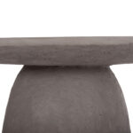 ΤΡΑΠΕΖΙ ΤΡΑΠΕΖΑΡΙΑΣ ΣΤΡΟΓΓΥΛΟ FB918154.03 FIBER CEMENT ΣΕ ΓΚΡΙ--Φ119,5x75,5Υεκ. - Image 7