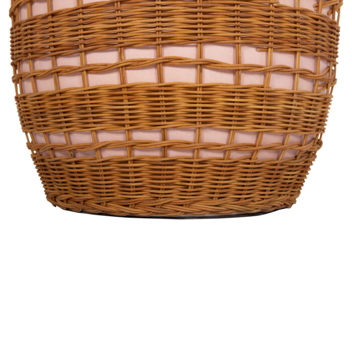 ΒΟΗΘΗΤΙΚΟ ΤΡΑΠΕΖΙ FB918166 FIBER CEMENT ΡΟΖ-RATTAN ΦΥΣΙΚΟ Φ44.5x45Υεκ. - Image 5