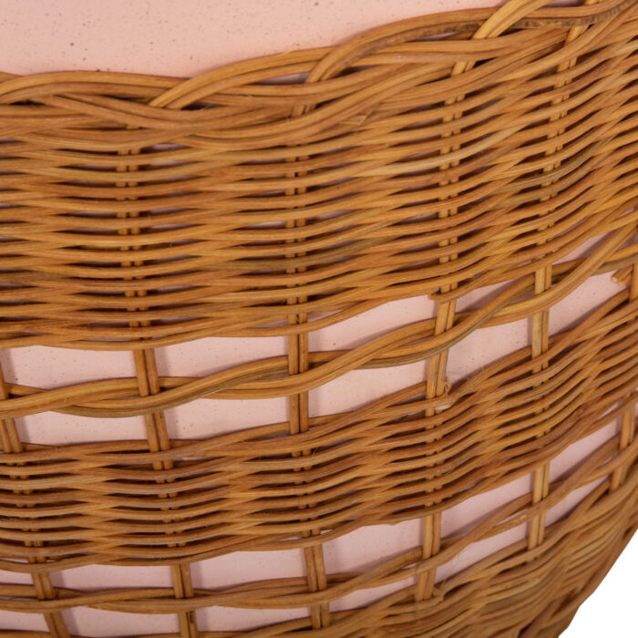ΒΟΗΘΗΤΙΚΟ ΤΡΑΠΕΖΙ FB918166 FIBER CEMENT ΡΟΖ-RATTAN ΦΥΣΙΚΟ Φ44.5x45Υεκ. - Image 10
