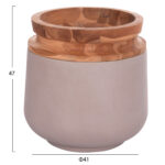 ΔΙΑΚΟΣΜΗΤΙΚΑ ΒΑΖΑ ΔΑΠΕΔΟΥ 2ΤΜΧ FB921140.04 FIBER CEMENT TAUPE-ΞΥΛΟ ΤΕΑΚ 47Υ & 60Υεκ - Image 2