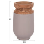 ΔΙΑΚΟΣΜΗΤΙΚΑ ΒΑΖΑ ΔΑΠΕΔΟΥ 2ΤΜΧ FB921140.04 FIBER CEMENT TAUPE-ΞΥΛΟ ΤΕΑΚ 47Υ & 60Υεκ - Image 3