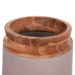 ΔΙΑΚΟΣΜΗΤΙΚΑ ΒΑΖΑ ΔΑΠΕΔΟΥ 2ΤΜΧ FB921140.04 FIBER CEMENT TAUPE-ΞΥΛΟ ΤΕΑΚ 47Υ & 60Υεκ - Image 4