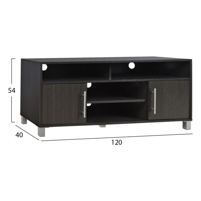 ΕΠΙΠΛΟ ΤΗΛΕΟΡΑΣΗΣ ΜΕΛΑΜΙΝΗΣ FB92202.01 ZEBRANO 120x40x54 εκ. - Image 2