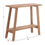 ΚΟΝΣΟΛΑ FB918256 ΞΥΛΟ TEAK ΣΕ ΦΥΣΙΚΟ ΧΡΩΜΑ 90x30x77Υεκ. - Image 2