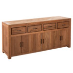 ΜΠΟΥΦΕΣ FB99802 ΑΝΑΚΥΚΛΩΜΕΝΟ ΞΥΛΟ TEAK ΣΕ ΦΥΣΙΚΟ 220x50x90Υεκ.