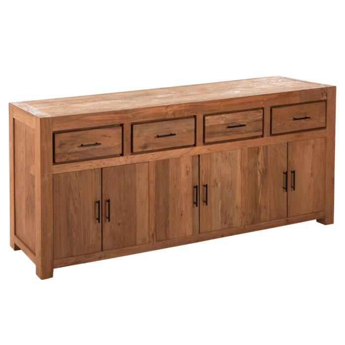ΜΠΟΥΦΕΣ FB99802 ΑΝΑΚΥΚΛΩΜΕΝΟ ΞΥΛΟ TEAK ΣΕ ΦΥΣΙΚΟ 220x50x90Υεκ. - Image 1