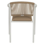ΠΟΛΥΘΡΟΝΑ ΑΛΟΥΜΙΝΙΟΥ ΛΕΥΚΟ ΜΕ PE RATTAN WICKER FB95856.01 57x63x80Yεκ. - Image 6