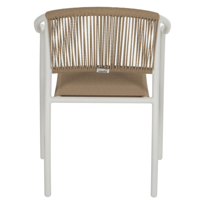 ΠΟΛΥΘΡΟΝΑ ΑΛΟΥΜΙΝΙΟΥ ΛΕΥΚΟ ΜΕ PE RATTAN WICKER FB95856.01 57x63x80Yεκ. - Image 6