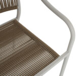 ΠΟΛΥΘΡΟΝΑ ΑΛΟΥΜΙΝΙΟΥ ΛΕΥΚΟ ΜΕ PE RATTAN WICKER FB95856.01 57x63x80Yεκ. - Image 9
