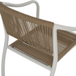 ΠΟΛΥΘΡΟΝΑ ΑΛΟΥΜΙΝΙΟΥ ΛΕΥΚΟ ΜΕ PE RATTAN WICKER FB95856.01 57x63x80Yεκ. - Image 10