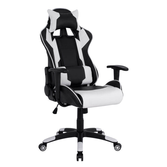 ΠΟΛΥΘΡΟΝΑ GAMING FB91072.04 ΜΑΥΡΗ ΛΕΥΚΗ 66,5x70x(122-129) cm - Image 1