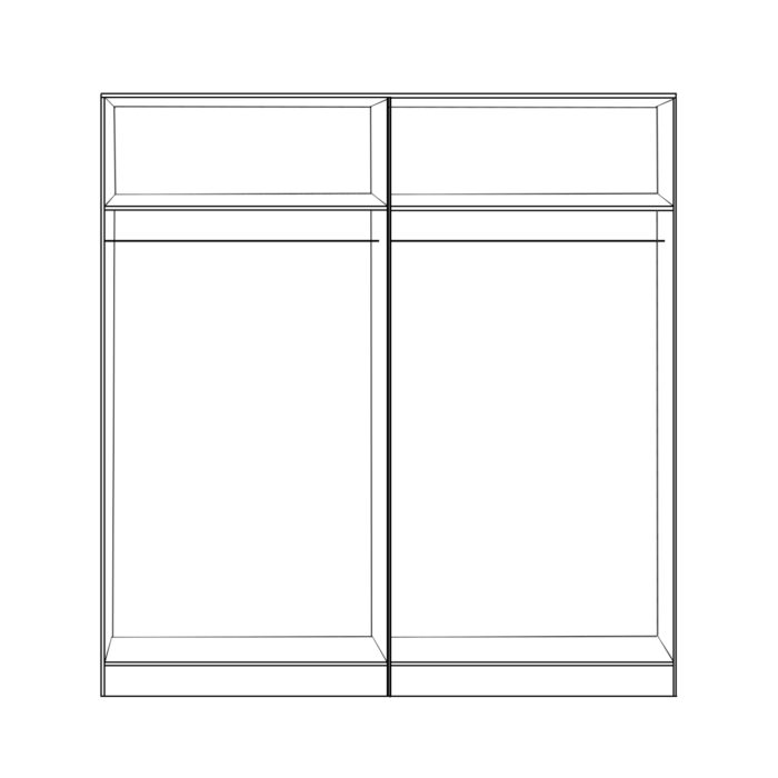 ΣΕΤ 2 ΤΜΧ ΝΤΟΥΛΑΠΑ 4ΦΥΛΛΗ SONAMA 160X42X181 FB911350.02 - Image 3
