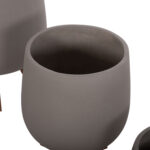 ΣΕΤ 3 ΓΛΑΣΤΡΕΣ ΜΕ TEAK ΒΑΣΕΙΣ FB94681.03 FIBER CEMENT--ΓΚΡΙ - Image 7