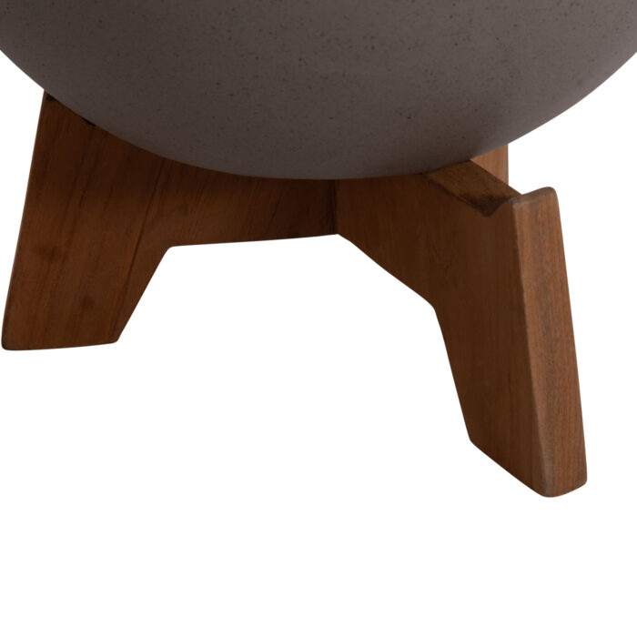 ΣΕΤ 3 ΓΛΑΣΤΡΕΣ ΜΕ TEAK ΒΑΣΕΙΣ FB94681.03 FIBER CEMENT--ΓΚΡΙ - Image 8