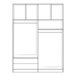 ΣΕΤ 4 ΤΜΧ ΝΤΟΥΠΑΛΑ 4ΦΥΛΛΗ ΜΕ ΠΑΤΑΡΙ ZEBRANO 160X42X241 FB911355.01 - Image 3