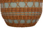 ΤΡΑΠΕΖΙ ΣΑΛΟΝΙΟΥ FB918165 FIBER CEMENT ΠΡΑΣΙΝΟ-RATTAN ΦΥΣΙΚΟ Φ56x47Υεκ. - Image 5