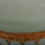 ΤΡΑΠΕΖΙ ΣΑΛΟΝΙΟΥ FB918165 FIBER CEMENT ΠΡΑΣΙΝΟ-RATTAN ΦΥΣΙΚΟ Φ56x47Υεκ. - Image 8