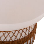 ΤΡΑΠΕΖΙ ΤΡΑΠΕΖΑΡΙΑΣ FB918159.02 FIBER CEMENT ΛΕΥΚΟ & RATTAN--Φ60x76,5Υεκ - Image 8