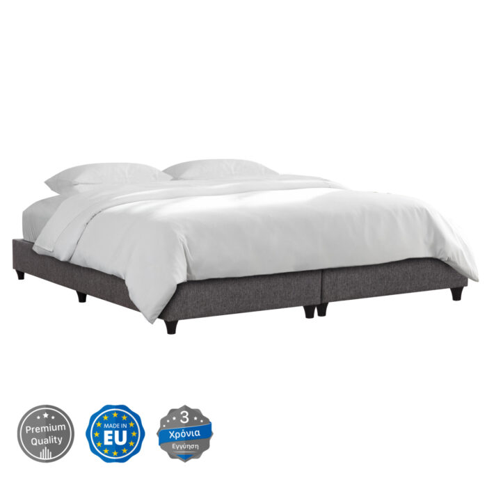 ΥΠΟΣΤΡΩΜΑ/ΚΡΕΒΑΤΙ KING-SIZE FB921218 ΓΚΡΙ ΥΦΑΣΜΑ--ΓΙΑ 180x200εκ. - Image 1