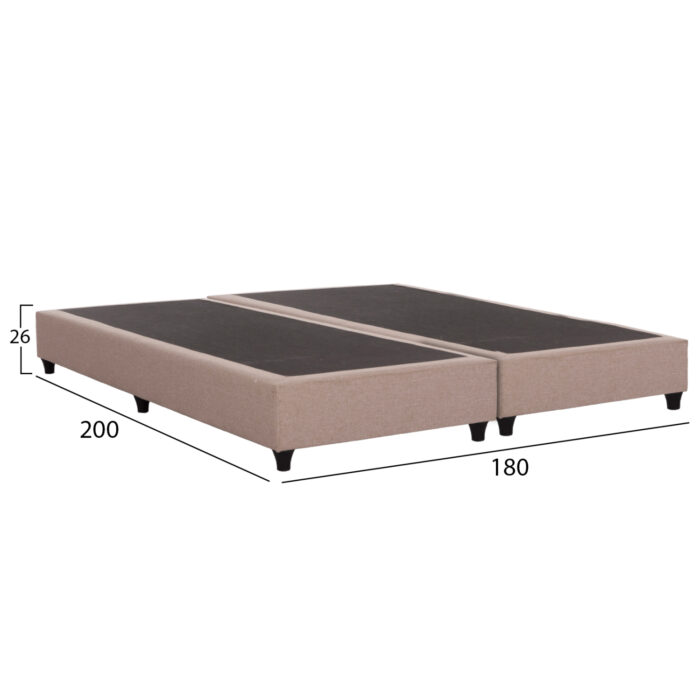 ΥΠΟΣΤΡΩΜΑ/ΚΡΕΒΑΤΙ KING-SIZE FB921218.01 ΜΠΕΖ ΥΦΑΣΜΑ--ΓΙΑ 180x200εκ. - Image 3