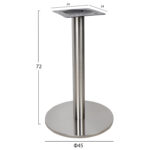 ΒΑΣΗ INOX Φ45x72Υ εκ.ΥΨΟΣ FB9419 - Image 2