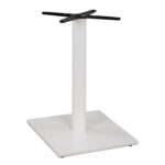 ΒΑΣΗ ΜΕΤΑΛΛΙΚΗ ΛΕΥΚΗ ΜΑΤ 46Χ46Χ72εκ. ΜΕ ΣΤΑΥΡΟ 46Χ46 ΚΑΙ ΡΕΓΟΥΛΑΤΟΡΟΥΣ FB9438.02