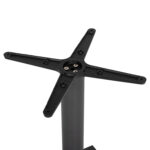 ΒΑΣΗ ΤΡΑΠΕΖΙΟΥ ΜΕΤΑΛΛΙΚΗ ΓΚΡΙ ΜΑΤ 46Χ46Χ72Yεκ. ΜΕ ΣΤΑΥΡΟ 46Χ46 ΚΑΙ ΡΕΓΟΥΛΑΤΟΡΟΥΣ FB9438.20 - Image 4