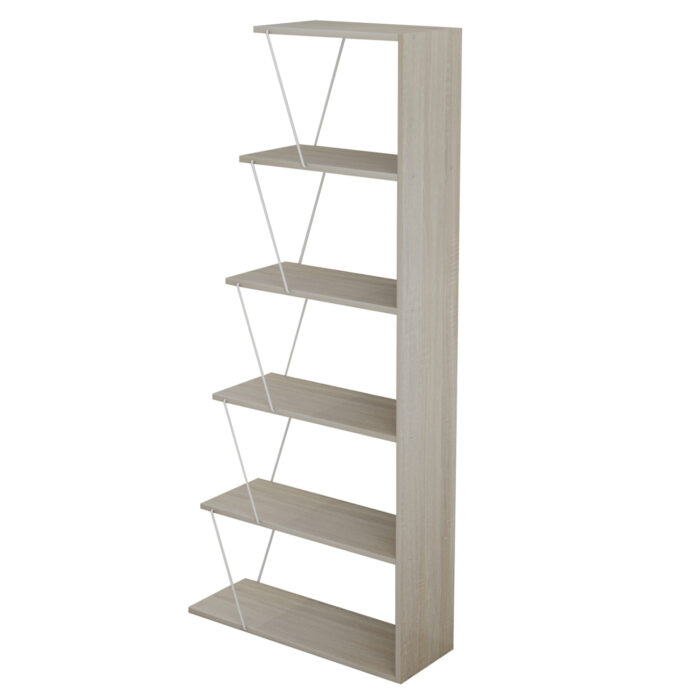 ΒΙΒΛΙΟΘΗΚΗ ΜΕΛΑΜΙΝΗΣ SONOMA ΛΕΥΚΟ FB92241.11 65x22-24x146Υεκ. - Image 4