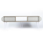 ΕΠΙΠΛΟ ΤΗΛΕΟΡΑΣΗΣ FB99211.01 SONAMA ΛΕΥΚΟ ΕΚΡΟΥ 151x30x48Y εκ. - Image 5
