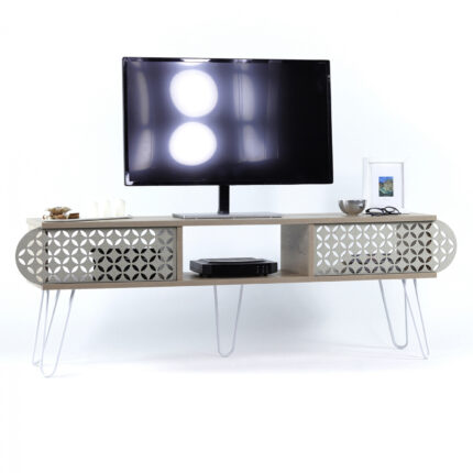 ΕΠΙΠΛΟ ΤΗΛΕΟΡΑΣΗΣ FB99211.01 SONAMA ΛΕΥΚΟ ΕΚΡΟΥ 151x30x48Y εκ.