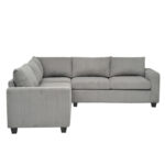 ΓΩΝΙΑΚΟΣ ΚΑΝΑΠΕΣ FB93286.01 ΓΚΡΙ ΥΦΑΣΜΑ 254x254x90(κάθισμα)x91Υεκ. - Image 3