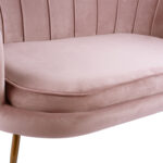 ΚΑΝΑΠΕΣ 2ΘΕΣΙΟΣ FB98627.02 ΑΠΟ ΒΕΛΟΥΔΟ ΣΑΠΙΟ ΜΗΛΟ & ΧΡΥΣΑ ΠΟΔΙΑ 130x81x86εκ. - Image 7