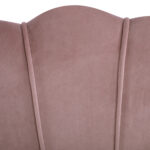 ΚΑΝΑΠΕΣ 2ΘΕΣΙΟΣ FB98627.02 ΑΠΟ ΒΕΛΟΥΔΟ ΣΑΠΙΟ ΜΗΛΟ & ΧΡΥΣΑ ΠΟΔΙΑ 130x81x86εκ. - Image 9