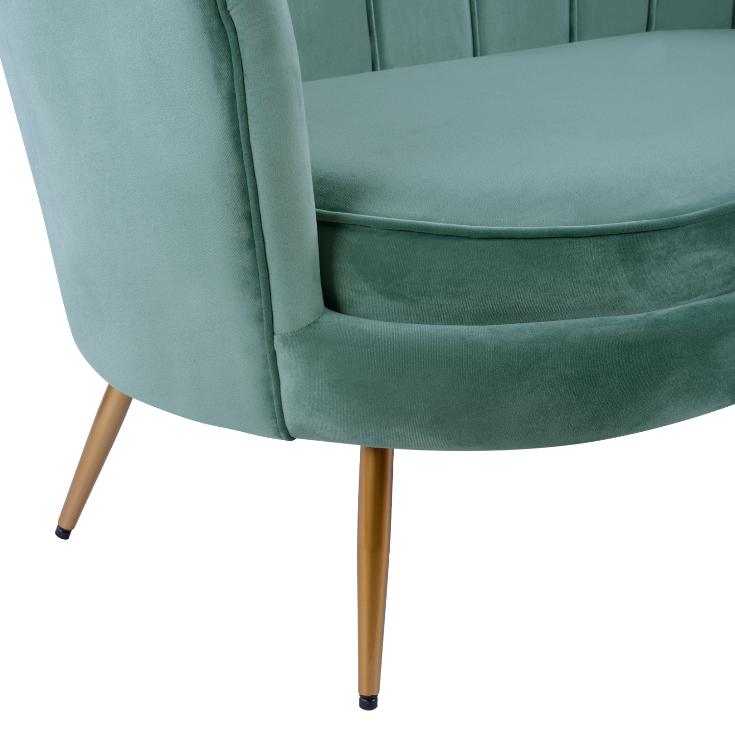 kanapes-2thesios-fb9862707-apo-fystiki-b-7 ΚΑΝΑΠΕΣ 2ΘΕΣΙΟΣ FB98627.07 ΑΠΟ ΦΥΣΤΙΚΙ ΒΕΛΟΥΔΟ ΜΕ ΧΡΥΣΑ ΠΟΔΙΑ 130x81x86Υ εκ. - Image 8