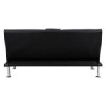 ΚΑΝΑΠΕΣ ΚΡΕΒΑΤΙ ΜΕ ΜΑΥΡΟ PU 165x76,5x79 εκ ΚΑΙ ΠΤΥΣΣΟΜΕΝΟ ΜΠΡΑΤΣΟ FB93157.01 - Image 5