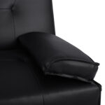 ΚΑΝΑΠΕΣ ΚΡΕΒΑΤΙ ΜΕ ΜΑΥΡΟ PU 165x76,5x79 εκ ΚΑΙ ΠΤΥΣΣΟΜΕΝΟ ΜΠΡΑΤΣΟ FB93157.01 - Image 9