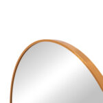 ΚΑΘΡΕΠΤΗΣ ΤΟΙΧΟΥ FB94498.30 ΠΛΑΙΣΙΟ ΣΤΡΟΓΓΥΛΟ ΑΛΟΥΜΙΝΙΟΥ ΧΡΥΣΟ Φ80εκ - Image 4