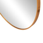 ΚΑΘΡΕΠΤΗΣ ΤΟΙΧΟΥ FB94498.30 ΠΛΑΙΣΙΟ ΣΤΡΟΓΓΥΛΟ ΑΛΟΥΜΙΝΙΟΥ ΧΡΥΣΟ Φ80εκ - Image 5