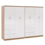 ΝΤΟΥΛΑΠΑ 8ΦΥΛΛΗ FB921237.02 ΜΕΛΑΜΙΝΗ SONAMA & ΛΕΥΚΟ 241x42,5Χ180,5Υεκ.