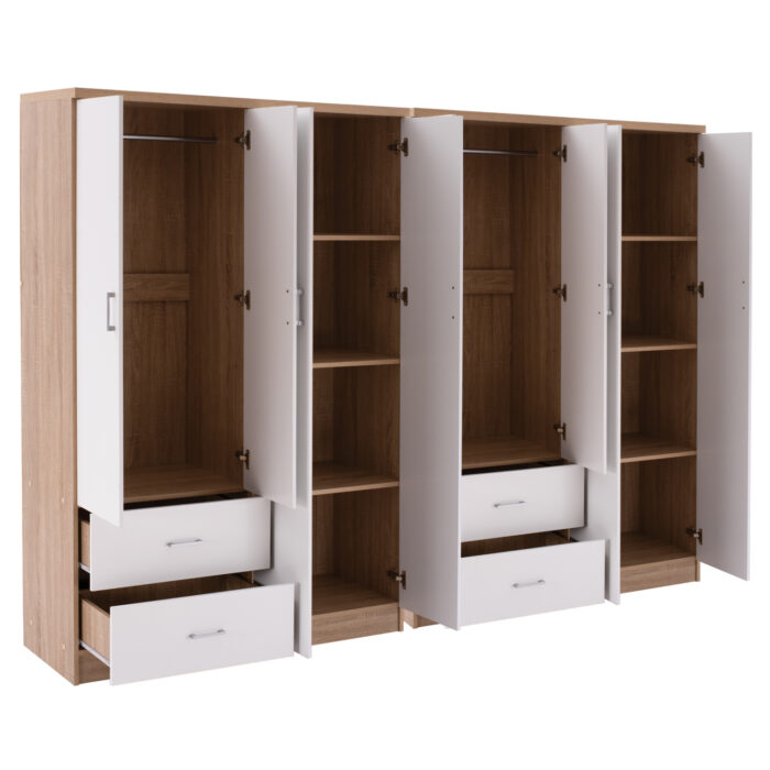 ΝΤΟΥΛΑΠΑ 8ΦΥΛΛΗ FB921237.02 ΜΕΛΑΜΙΝΗ SONAMA & ΛΕΥΚΟ 241x42,5Χ180,5Υεκ. - Image 3