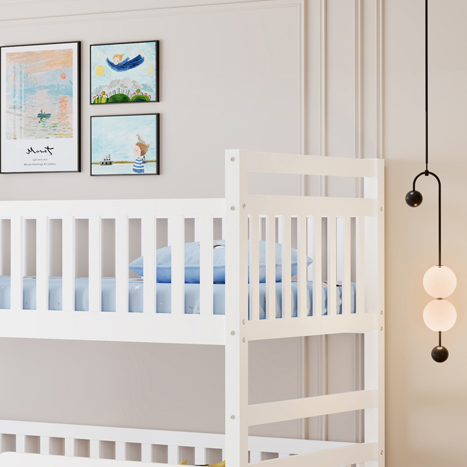 paidiki-koyketa-me-3-krebatia-2-syrtaria-4 ΠΑΙΔΙΚΗ ΚΟΥΚΕΤΑ ΜΕ 3 ΚΡΕΒΑΤΙΑ & 2 ΣΥΡΤΑΡΙΑ FB9709.03 ΞΥΛΟ ΠΕΥΚΟΥ 90x190-200εκ - Image 5