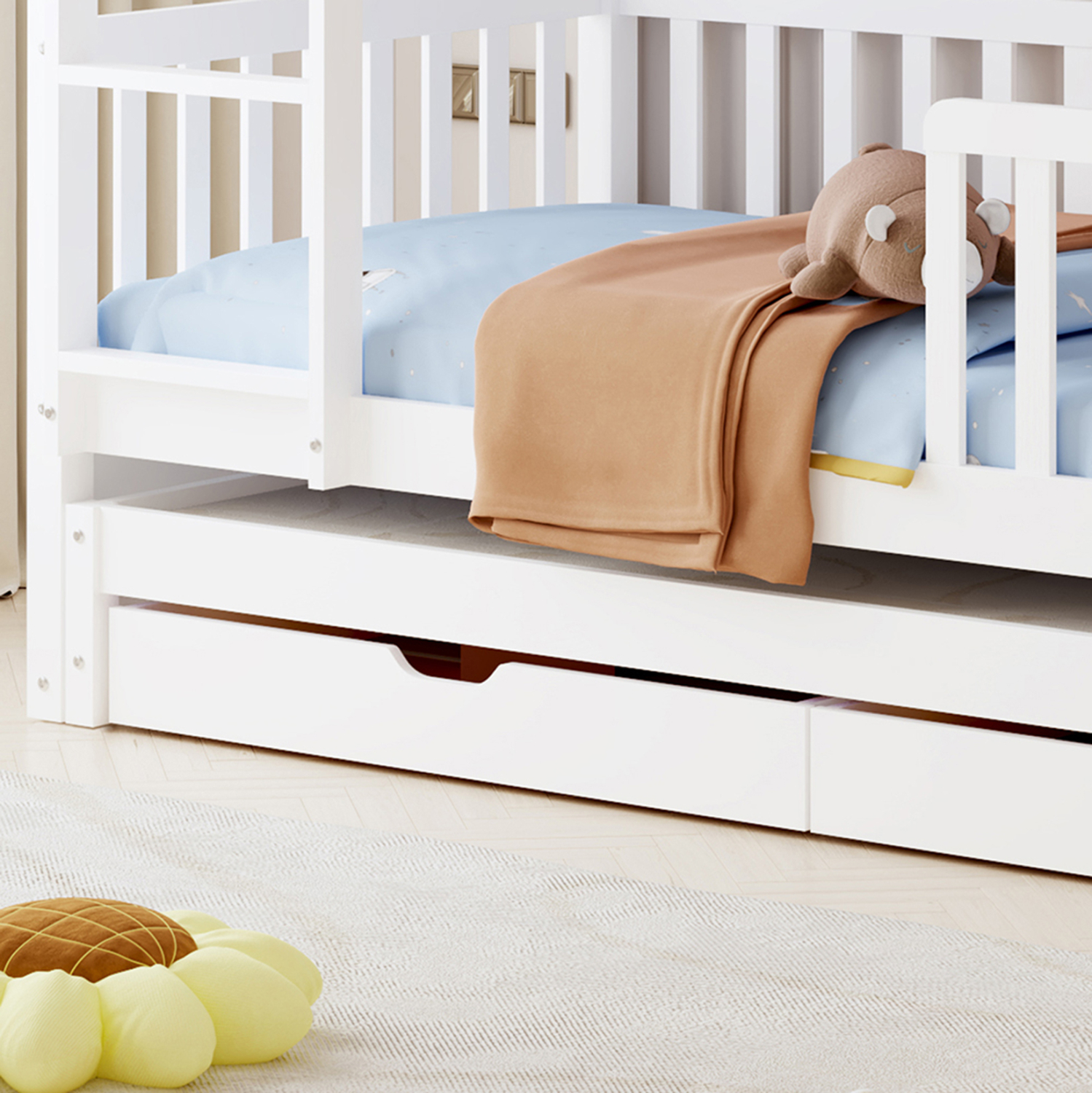 paidiki-koyketa-me-3-krebatia-2-syrtaria-7 ΠΑΙΔΙΚΗ ΚΟΥΚΕΤΑ ΜΕ 3 ΚΡΕΒΑΤΙΑ & 2 ΣΥΡΤΑΡΙΑ FB9709.03 ΞΥΛΟ ΠΕΥΚΟΥ 90x190-200εκ - Image 8